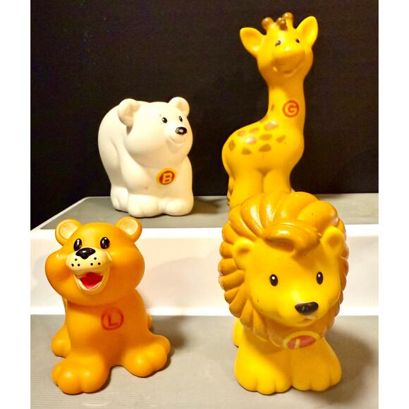 Fisher Price Little People 8 alphabet animals set 2 preowned zoo safari jungle - Picture 2 of 4